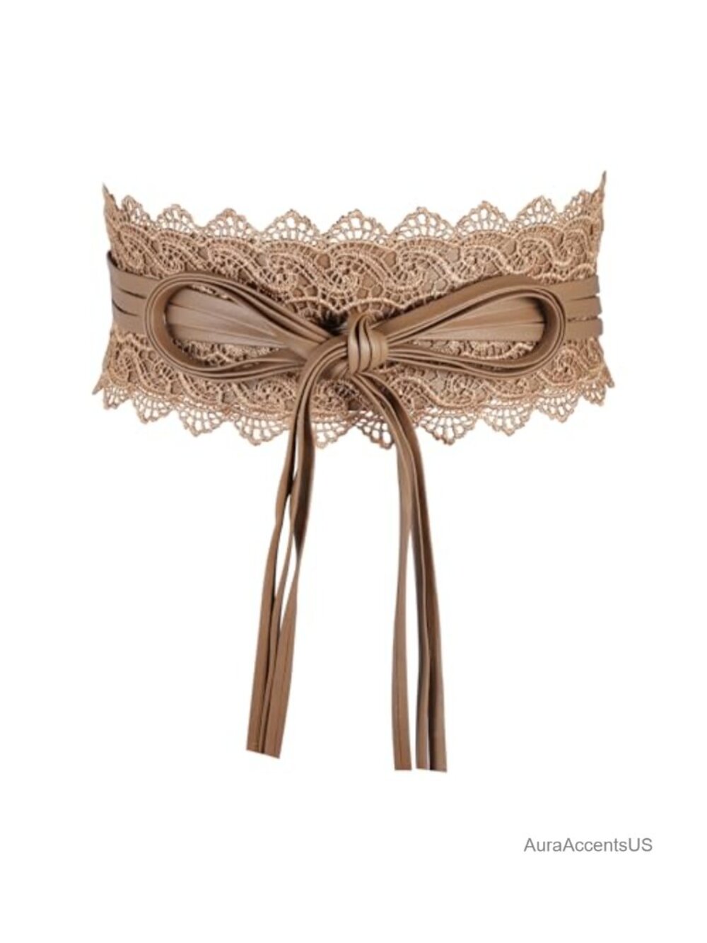 Women Faux Leather Wrap Belt Wide Waistband Cinch Belt for Dress